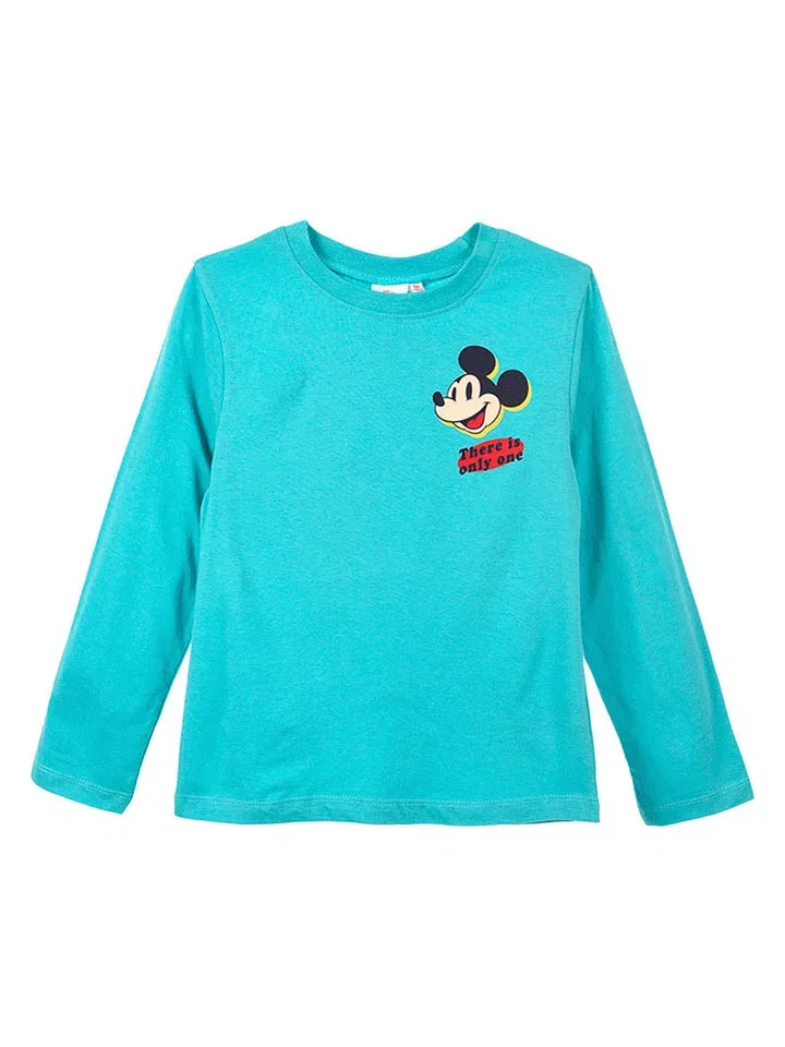 Лонгслив Mickey, Disney Mickey Mouse, бирюзовый