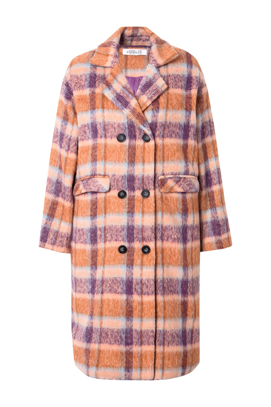 

Демисезонное пальто Studio Untold, Purple/Orange
