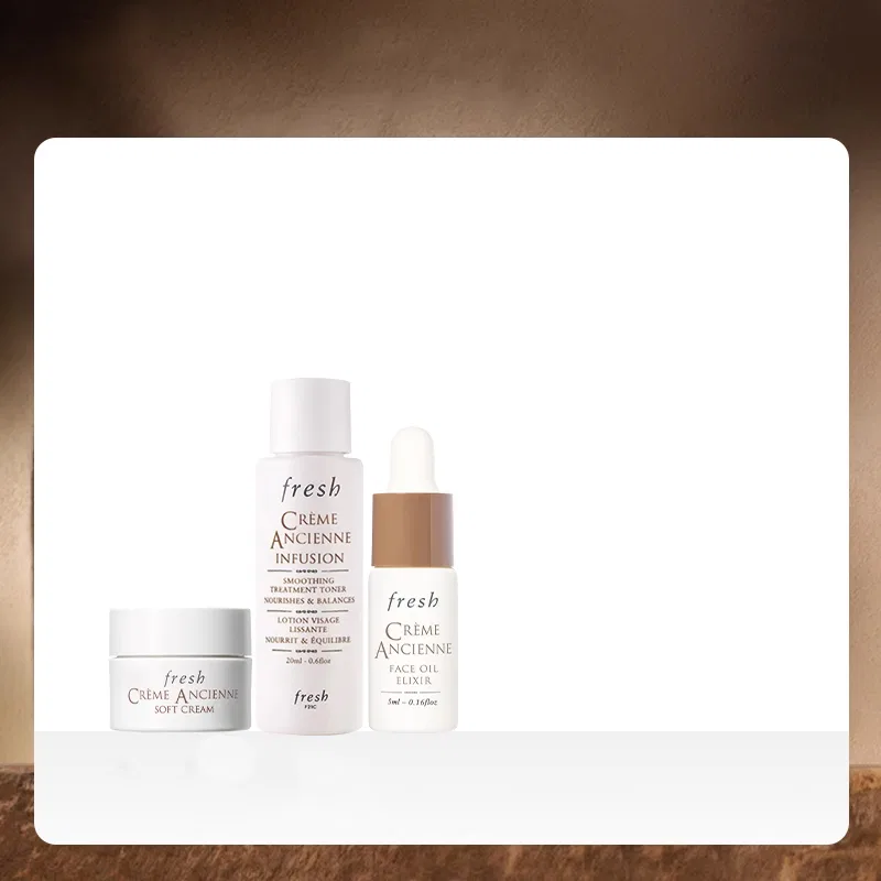 Набор миниатюр Fresh Gentle Repairing: увлажняющий крем 7 мл, успокаивающее масло 5 мл, тоник 20 мл — фото 3