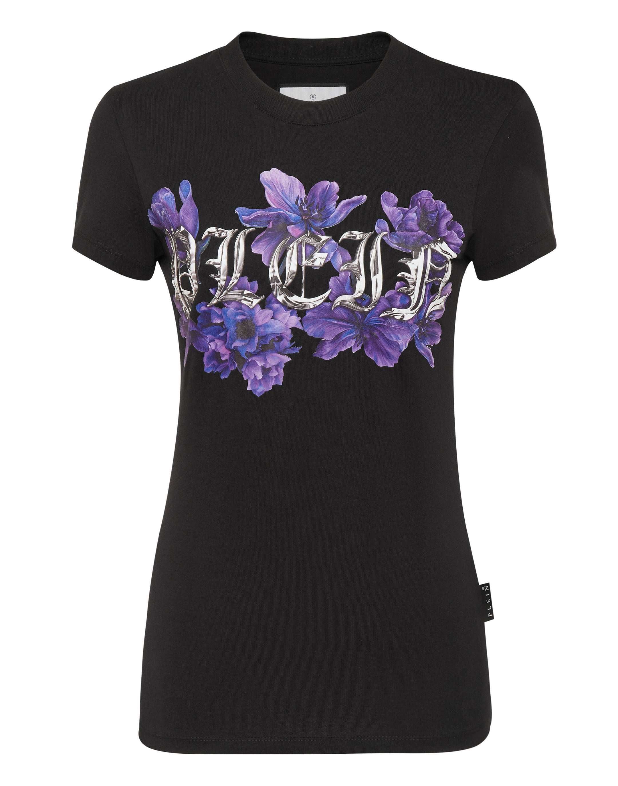 

Футболка с круглым вырезом Sexy Pure Fit Flowers PHILIPP PLEIN, черный