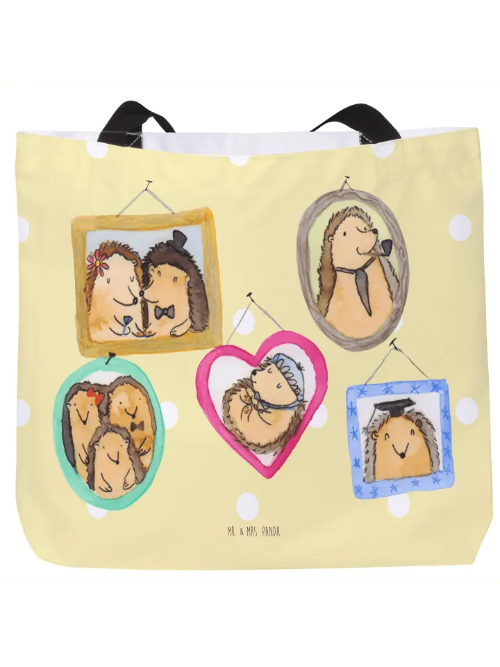 

Шоппер Mr. & Mrs. Panda, желтый пастельный