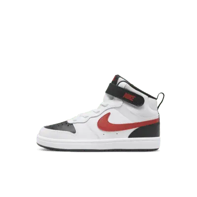 

Кроссовки Nike Court Borough Mid 2, цвет White/Black/University Red