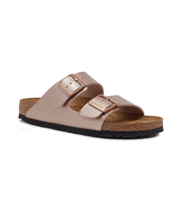 Тапочки кожаные Birkenstock Arizona BF, розовый