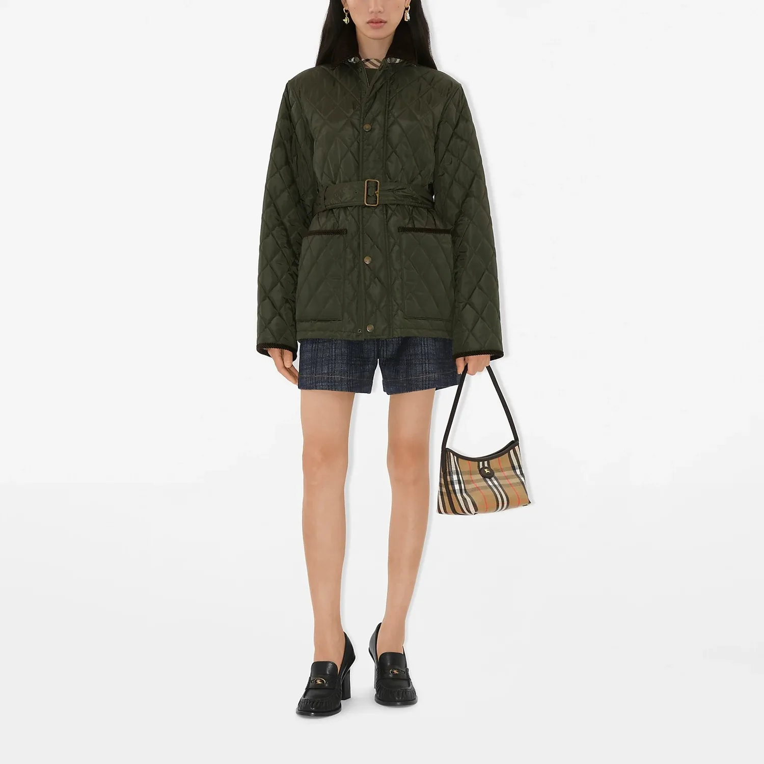 Куртка Burberry WMNS, женская, зеленый — фото 4