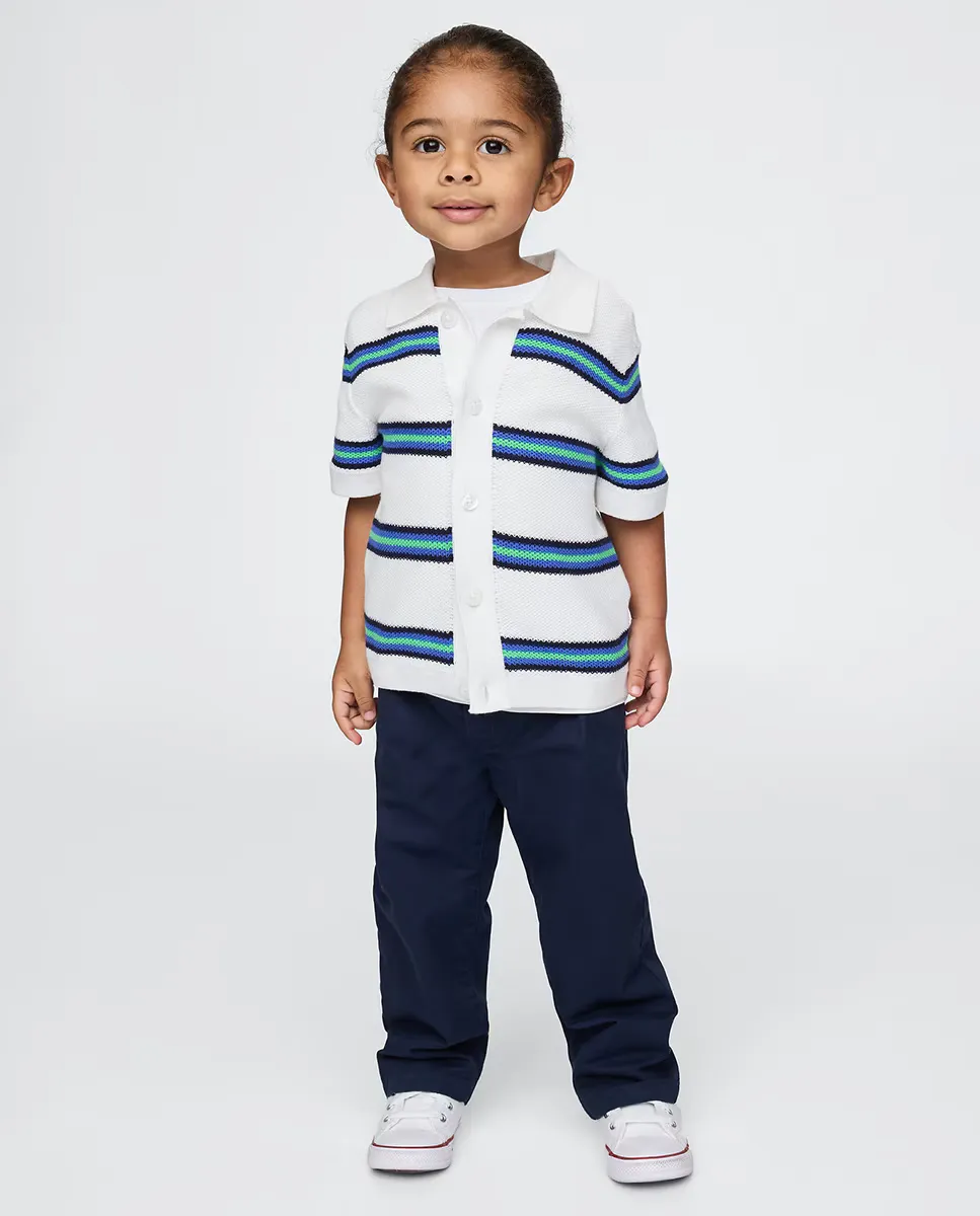 

Длинные брюки без шнурков и эластичной талии с искусственными шнурками Gap, тёмно-синий