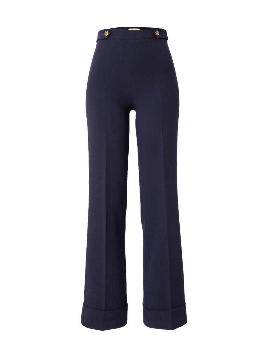 

Брюки Twinset Flared Pleated Pants, темно-синий