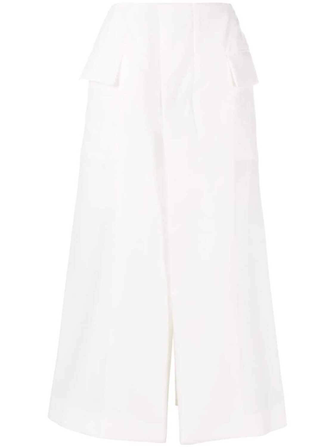 

sacai asymmetric midi skirt, нейтральный цвет