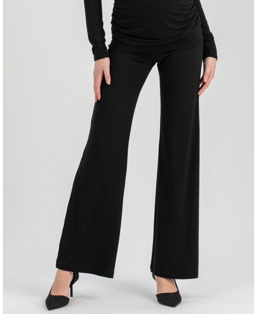 

Брюки Travis для беременных с присборенной талией и расклешенным кроем PIETRO BRUNELLI MATERNITY, Black