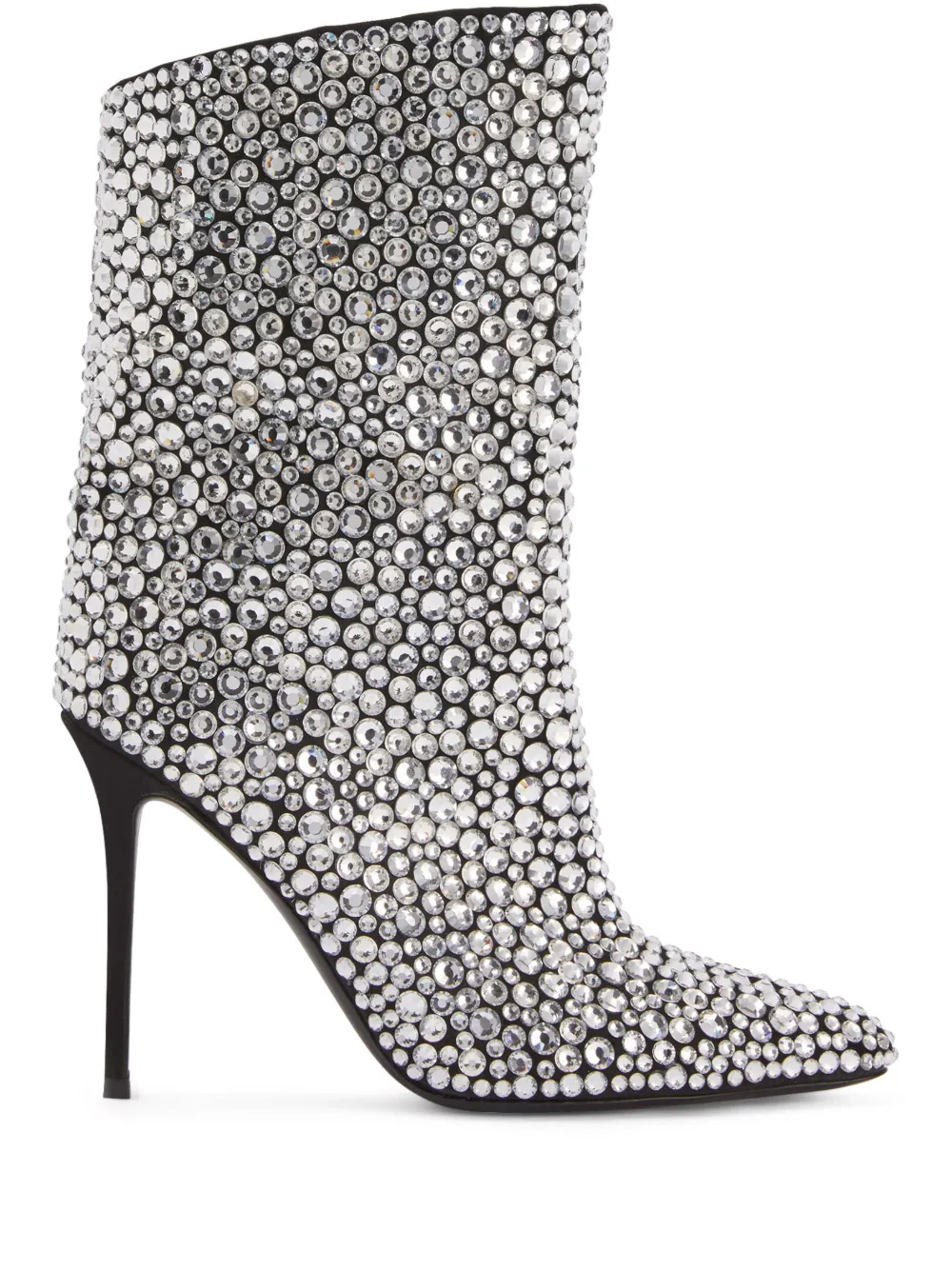 Ботильоны Merissa Sparkle 105 Giuseppe Zanotti, серебяный