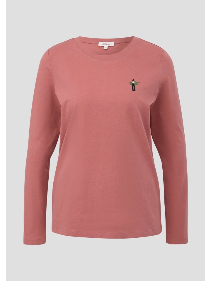 

s.Oliver Лонгслив в цвете 20D1_старая роза