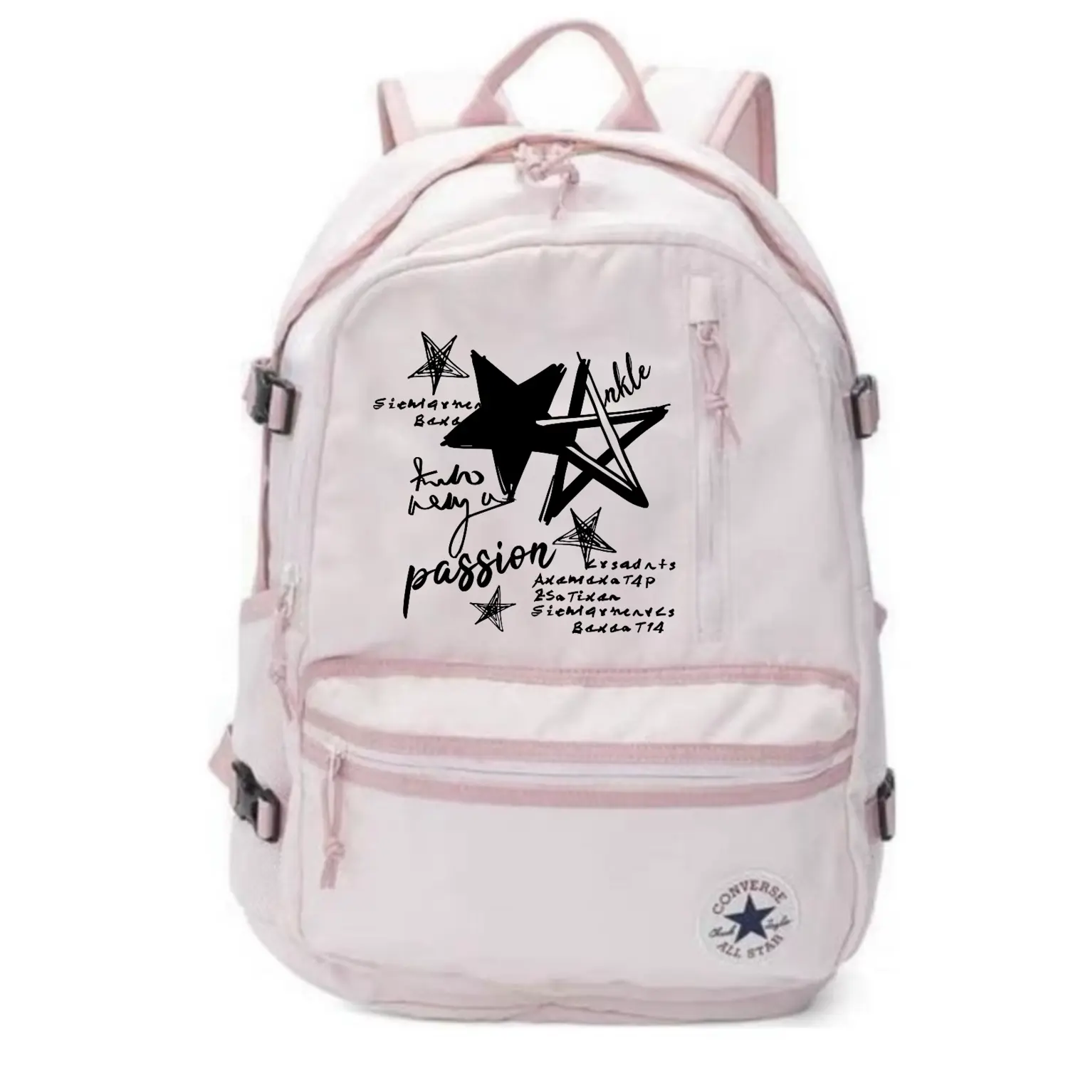 

Converse Полиэстеровый рюкзак унисекс розовый, Five-Pointed Star