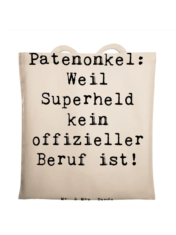 

Сумка для переноски Mr & Mrs Panda Patenonkel Superheld, кремовый