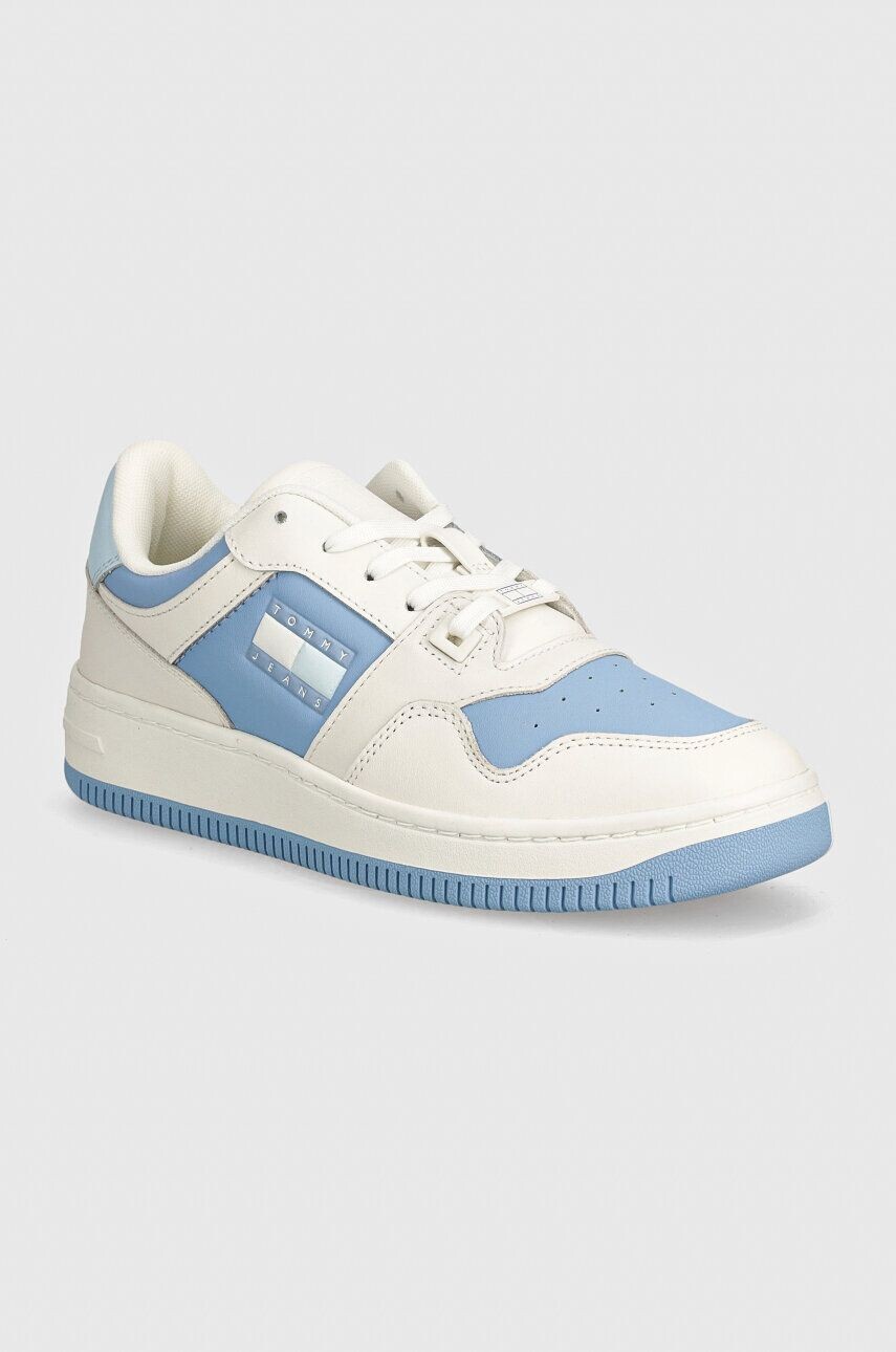 

Кожаные кроссовки Tommy Jeans TJW RETRO BASKET TONAL LOGO, синий