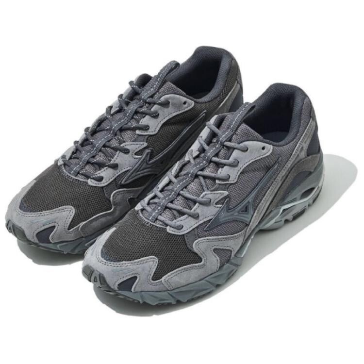 Кроссовки Mizuno Wave Rider 10  Slow Steady Club X  'Charcoal Grey', серый — фото 3
