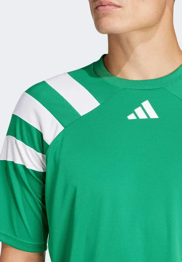 Футболка спортивная Adidas Performance Fortore 23 Jersey, темно-зеленый белый — фото 3