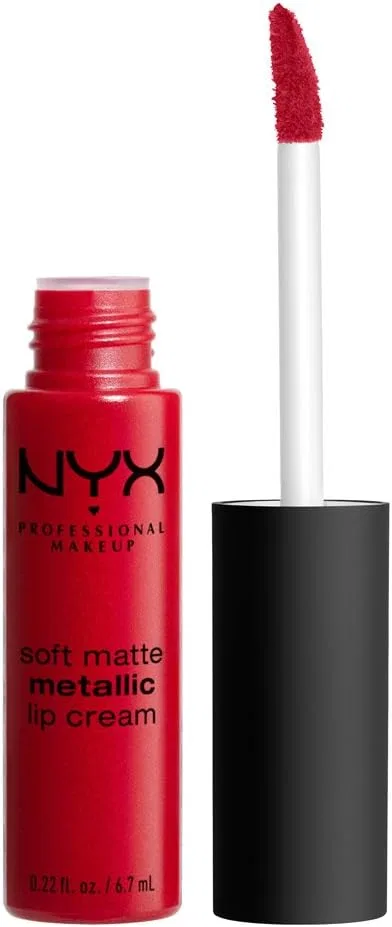 Матовая металлическая помада NYX Professional Makeup Soft Matte Metallic Lip Cream 6.7ml Монте-Карло