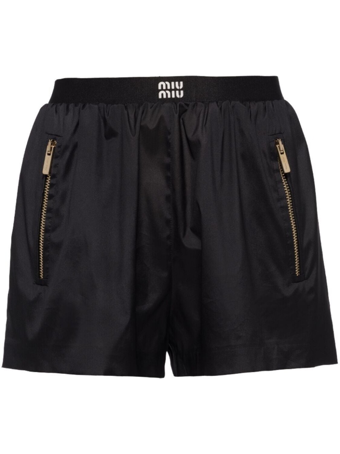 

Miu Miu спортивные шорты с логотипом, черный