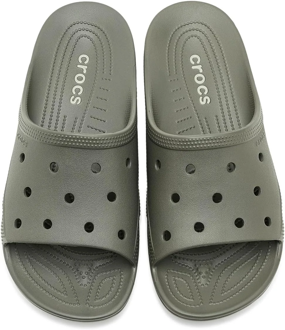 Мужские сандалии Crocs Saturday Slide, оливковый — фото 2
