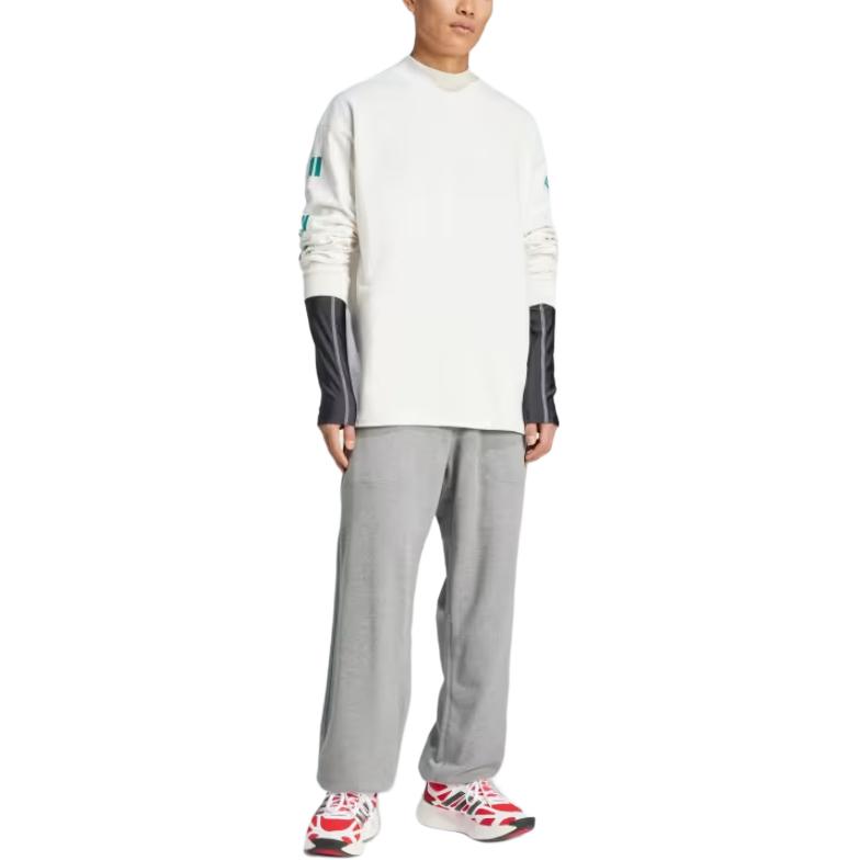 Хлопковая футболка Adidas, белый — фото 4