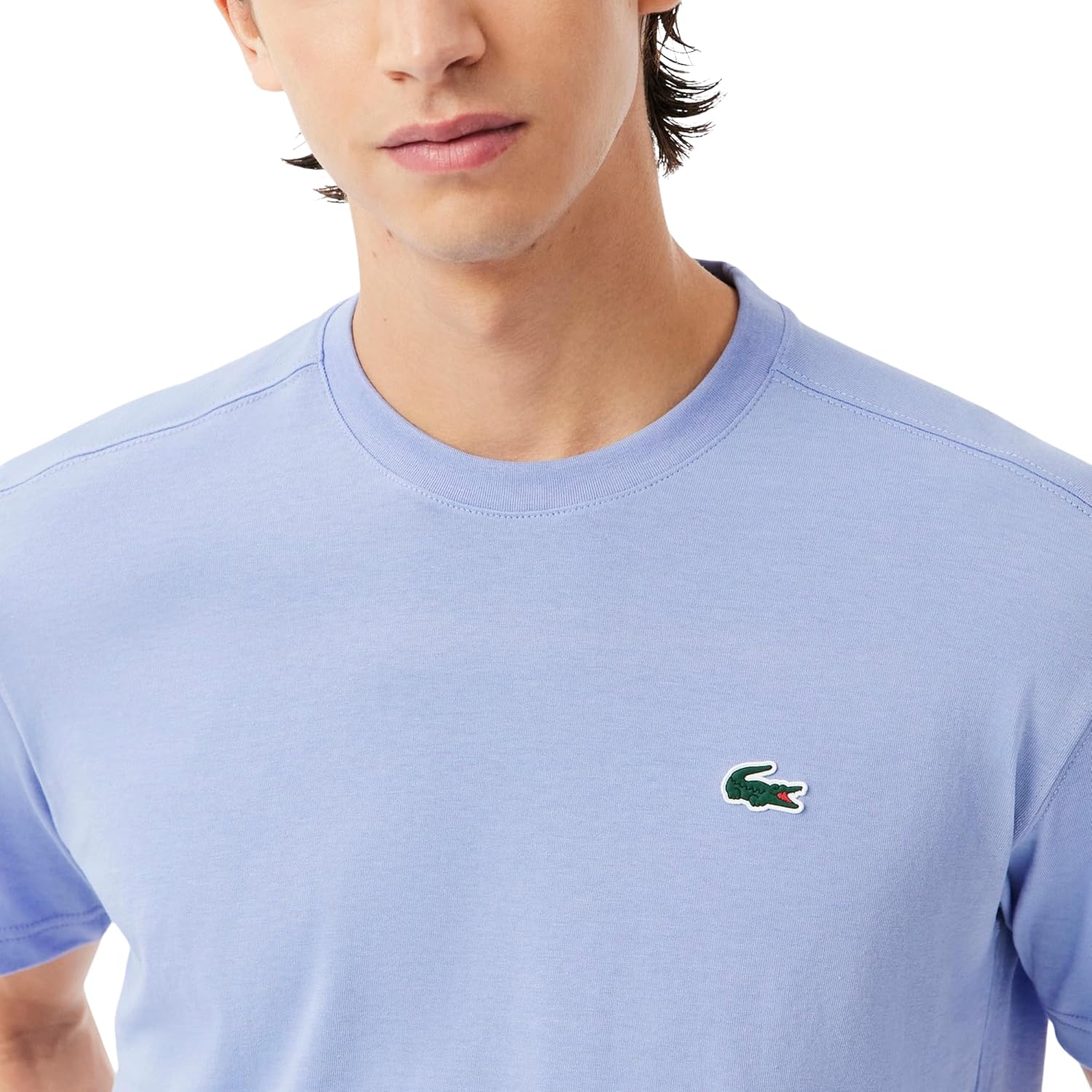 Футболка Lacoste, спортивная, из ультрасухого хлопка, Delphinium — фото 2