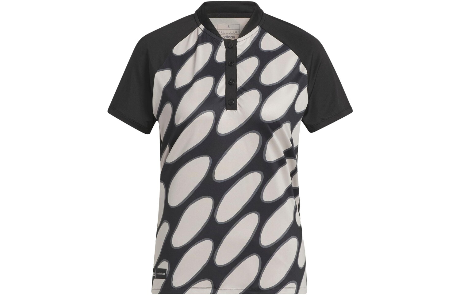 

Рубашка-поло Marimekko X Marimekko женская черная Adidas