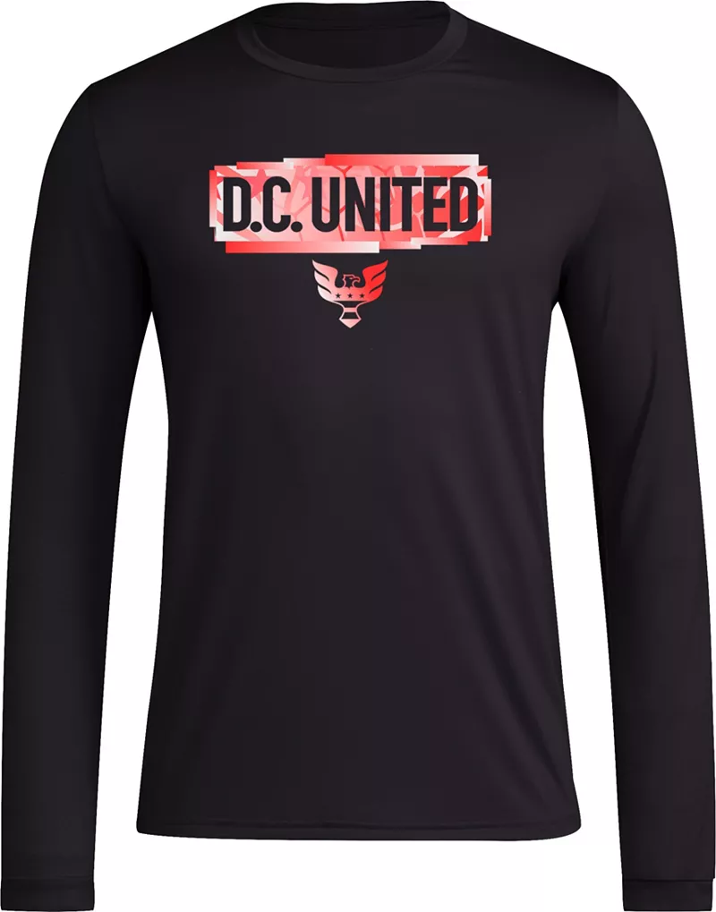 

Черная рубашка с длинным рукавом Adidas Adult DC United 2024 Local Pop