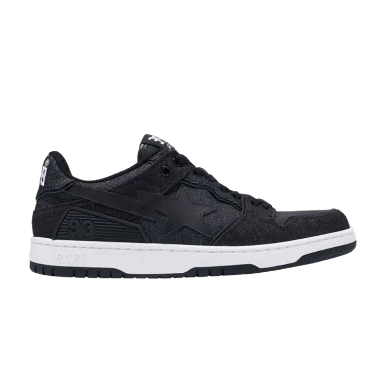 

Кеды BAPE Sk8 Sta 'Black Denim', черный