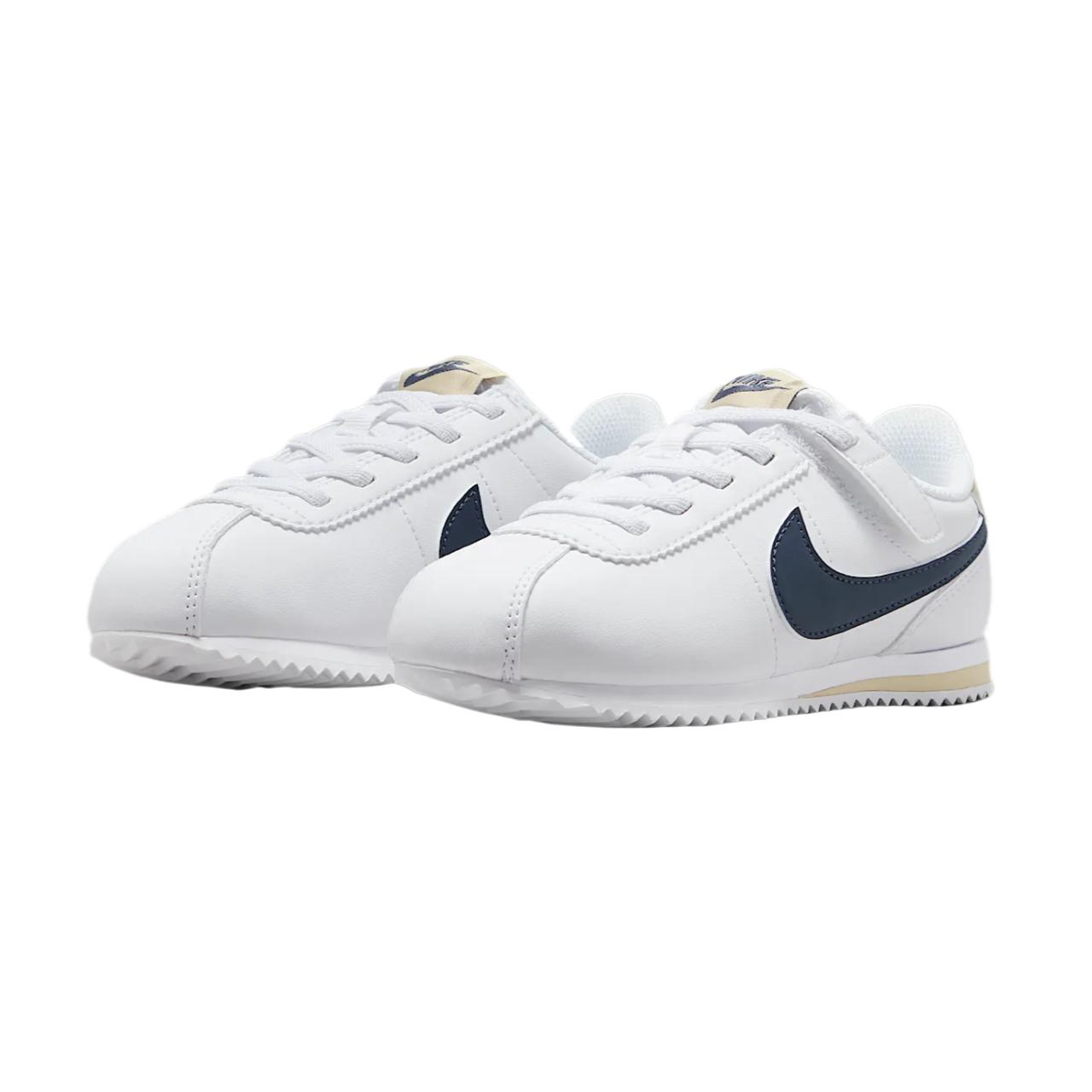 Кроссовки для бега Cortez EasyOn Anti Slip, износостойкие, для детей от 3 до 7 лет Nike, белый/синий — фото 3