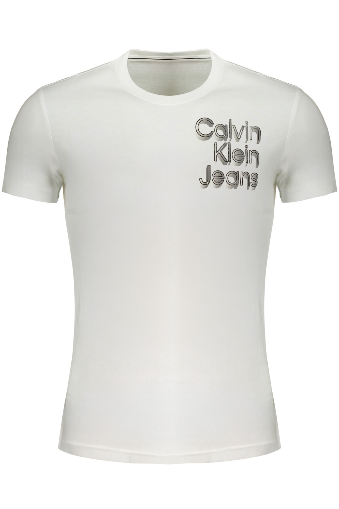 

Мужская футболка Calvin Klein хлопковая с принтом, белый