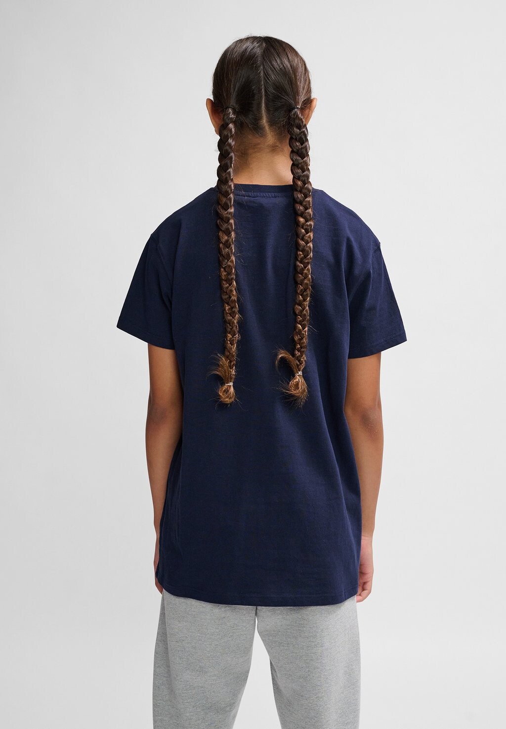 Футболка с принтом LOGO KIDS UNISEX Hummel, цвет marine — фото 4