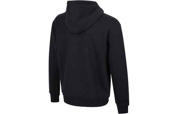 Куртка Air Jordan Embroidered Fleece Lined Stay Warm Hooded Jacket Winter Men's Black Gift for Him, черный — фото 2