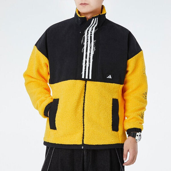 Куртка adidas Hair Cloth Anti-Wind Jacket Men's Gold, желтый — фото 3