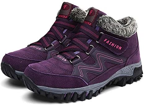 

Зимние мужские ботинки Qacksv, водонепроницаемые, утепленные мехом, противоскользящие, рабочие, с низким голенищем, повседневные, легкие, для походов и активного отдыха на улице, фиолетовый
