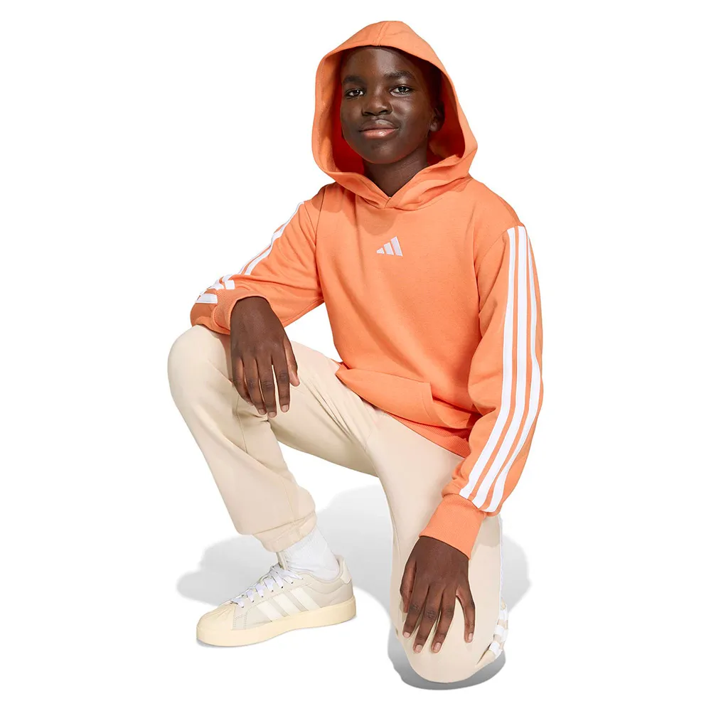 Толстовка adidas Essentials с тремя полосками из флиса, оранжевый — фото 4