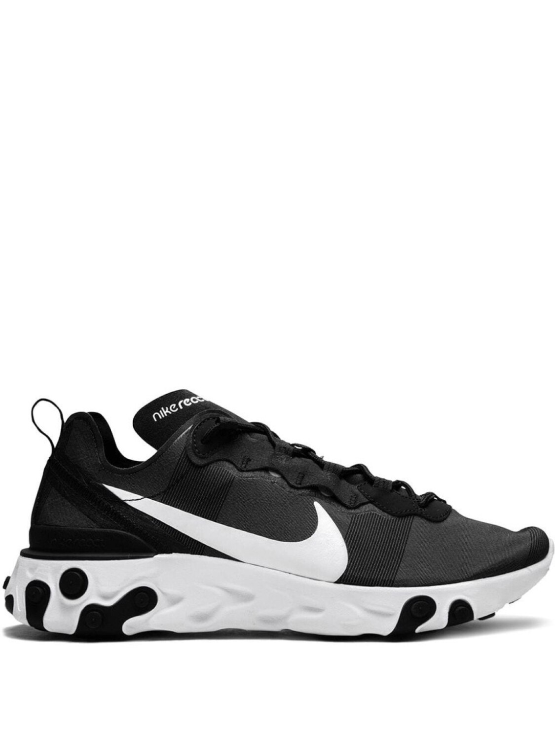 

Кроссовки Nike React Element 55, черный/белый