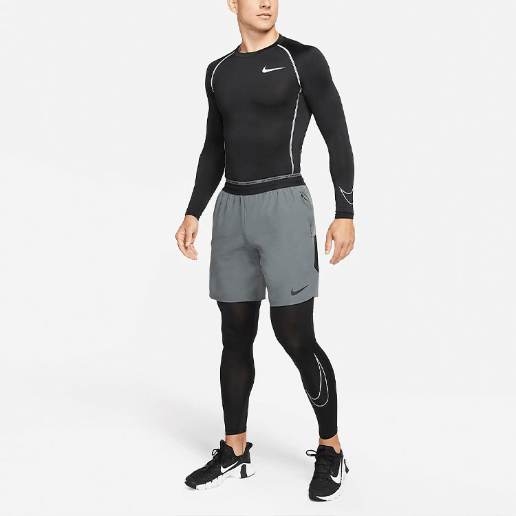 Брюки Men's Nike Casual Training Environmental Friendly Breathable Tight Gym Long Pants/Trousers Black — фото 2