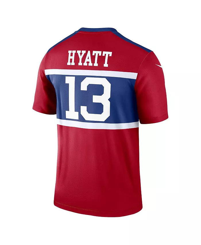Мужская футболка Jalin Hyatt Century Red New York Giants Alternate Legend Player Jersey Nike — фото 2