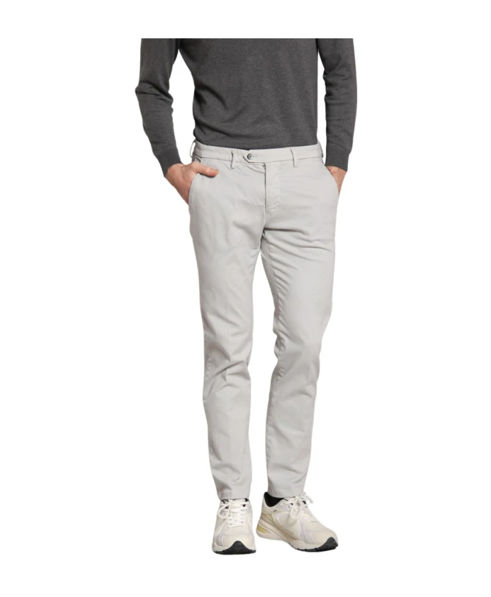 

Узкие атласные брюки-чиносы Mason'S, серый