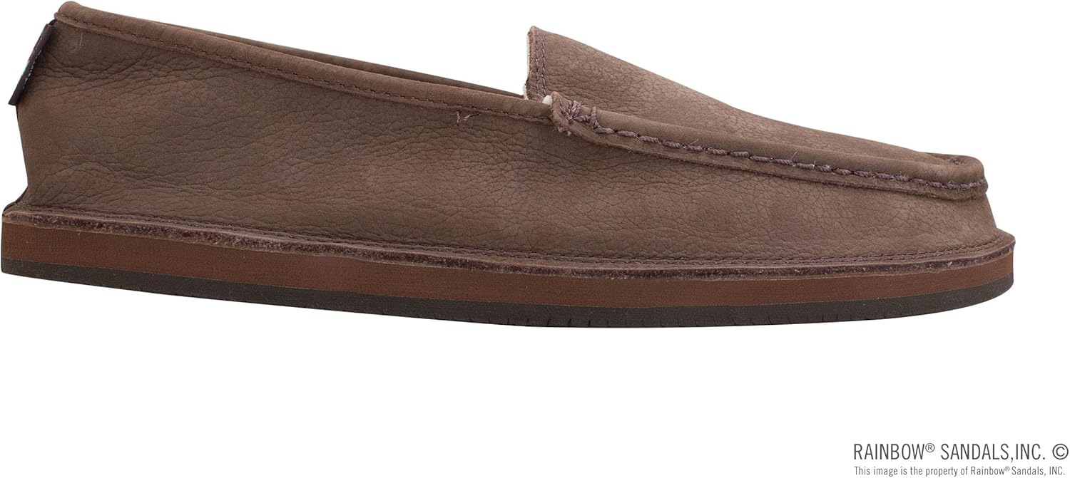 Мужские лоферы Rainbow Sandals Comfort Classics с подкладкой из флиса, эспрессо — фото 4
