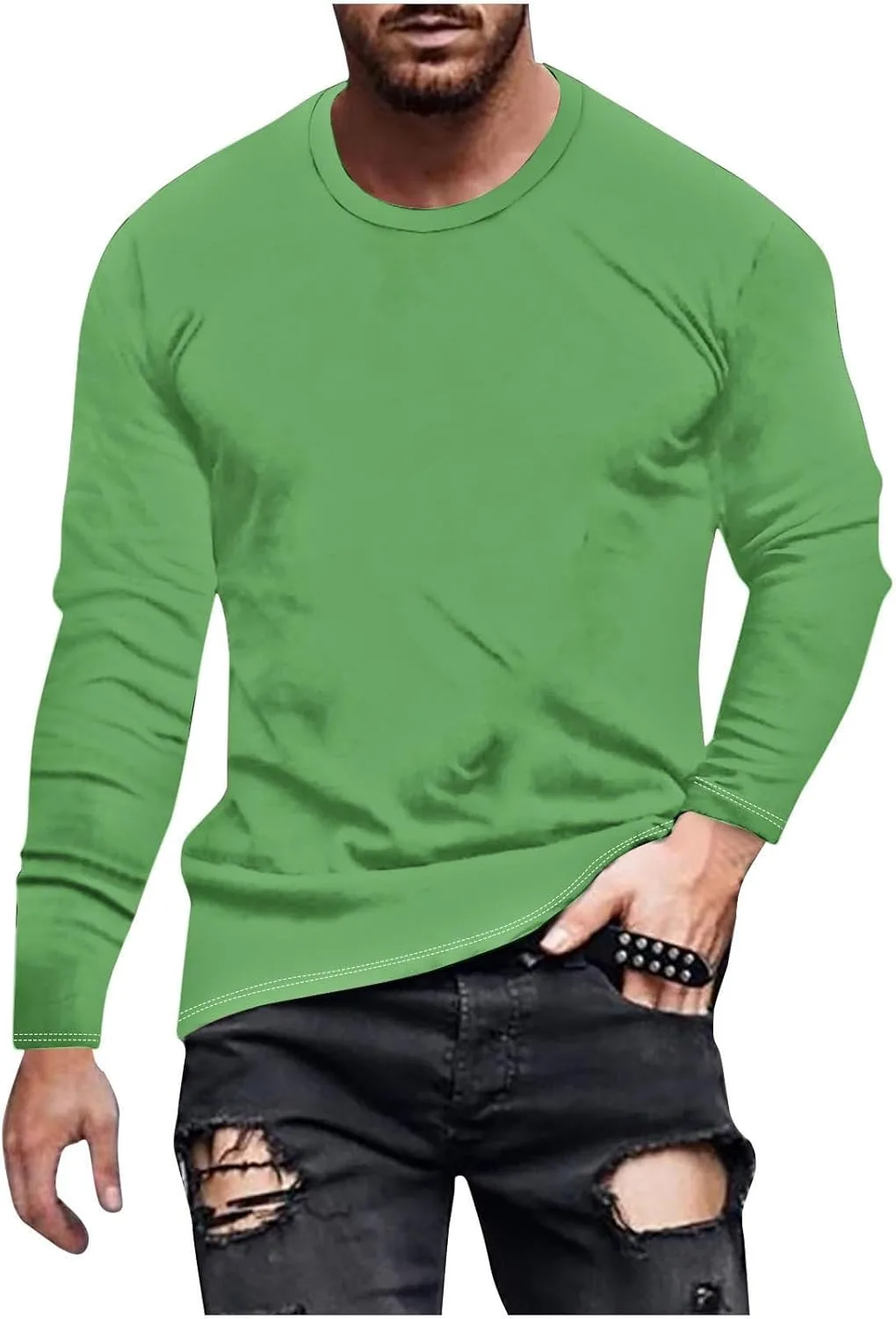 

Мужская футболка с длинным рукавом Slim Fit