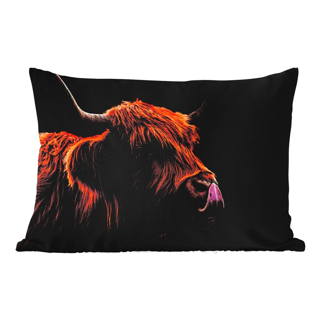 

Уличная подушка MuchoWow - Шотландский горец - Язык - Нос - 60x40 см - Устойчивость к атмосферным воздействиям - Подушка для отдыха - Чехлы для подушек - Декоративные чехлы для подушек - Декоративные чехлы для подушек, мультиколор