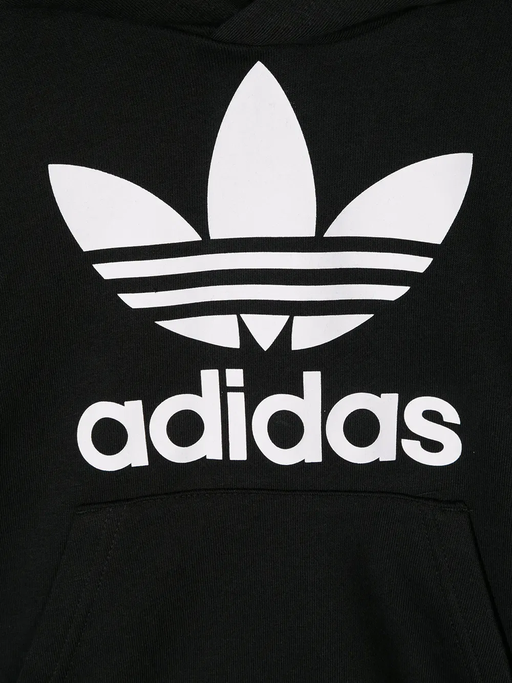 Худи с принтом логотипа Adidas Kids, черный — фото 3
