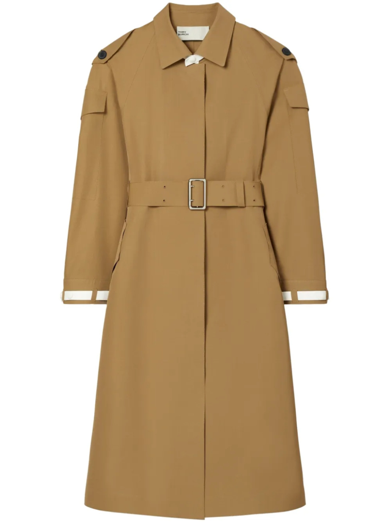 

Tory Burch тренч с поясом, коричневый