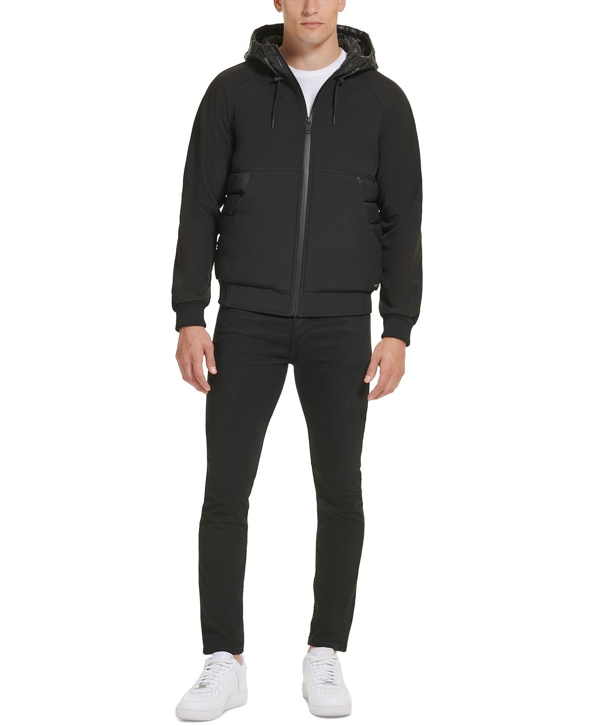 

Мужская куртка Soft Shell с капюшоном, смешанная техника Kenneth Cole