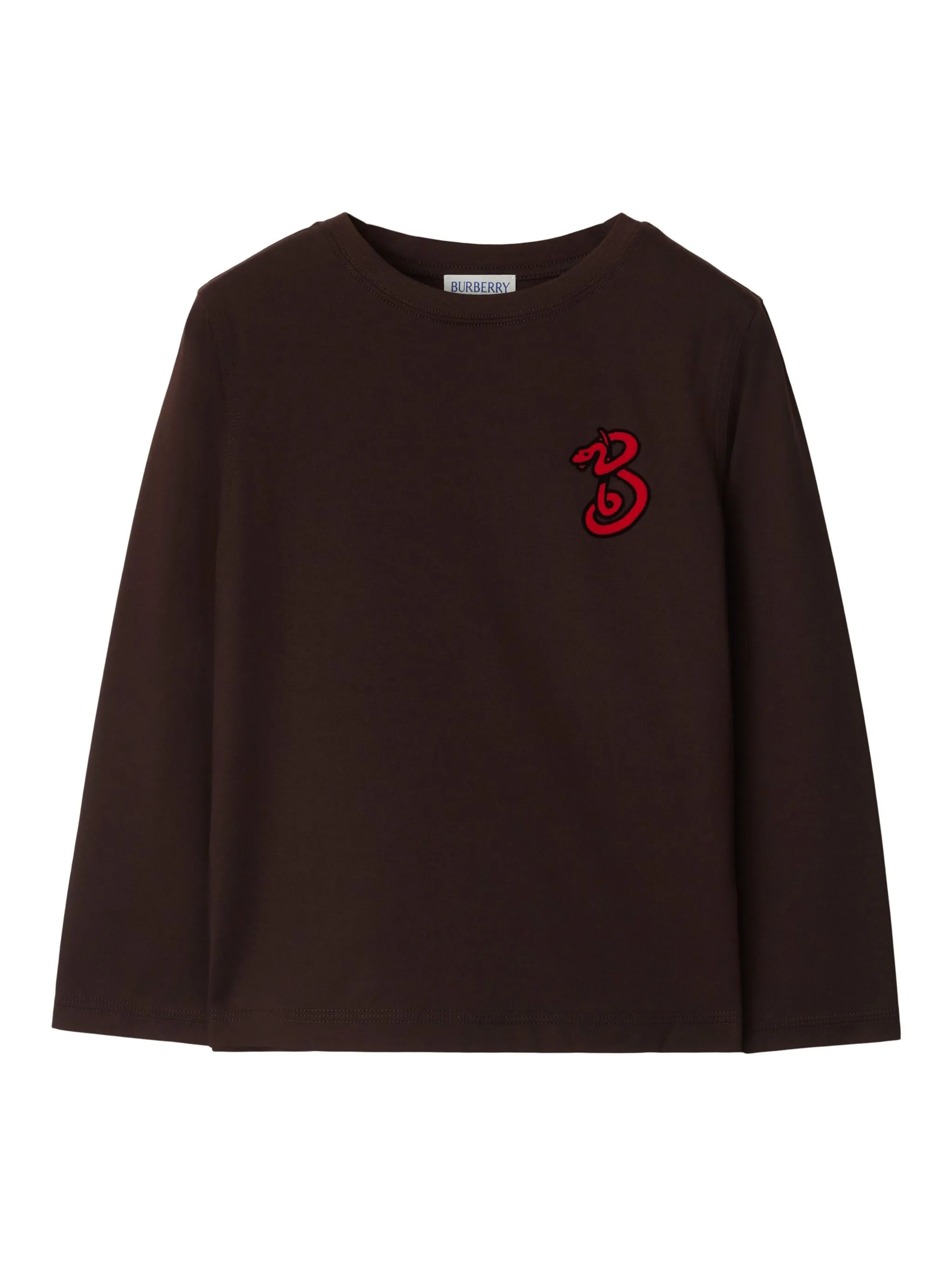 

Футболка с логотипом Burberry Kids, красный