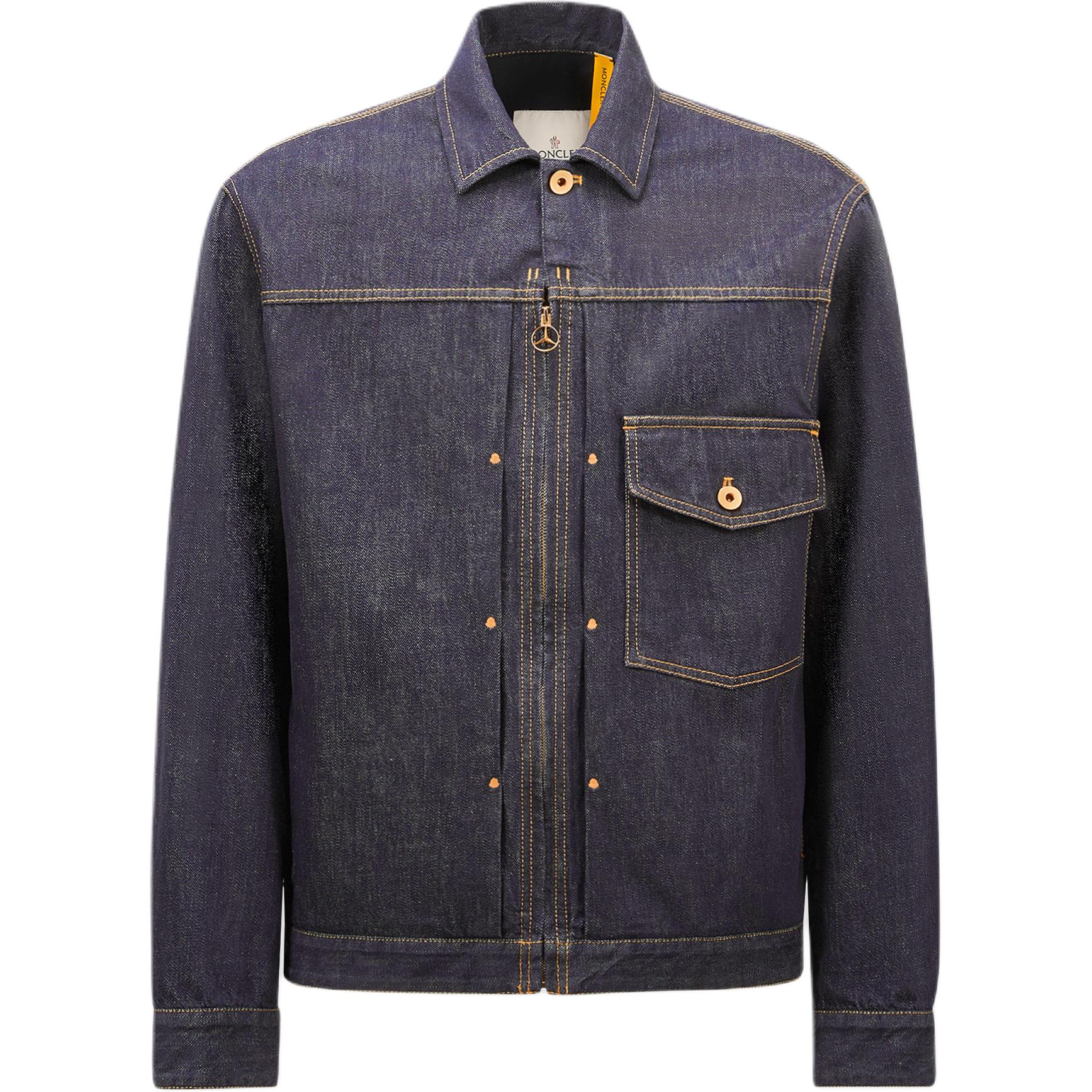 

MONCLER GENIUS Куртка джинсовая Moncler X Mercedes Benz By Nigo Nepit, Denim Blue