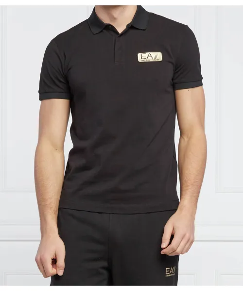 

Футболка поло Regular fit Ea7, черный