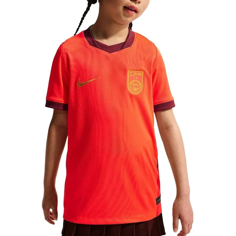 Детская футболка Quick Dry Dri FIT Nike, Bright Dark Red/Team Red/Dark Royal Blue/Ocher Yellow