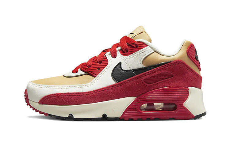 

Кроссовки Nike Air Max 90 LTR PS, красный/белый/бежевый