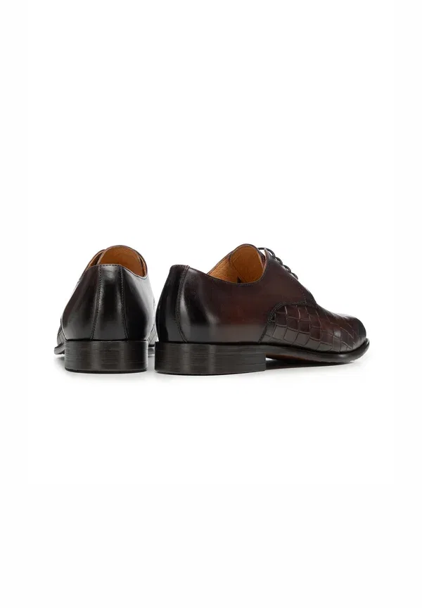 Дерби с крокодиловой текстурой Smart Lace Ups Wittchen, коричневый — фото 4